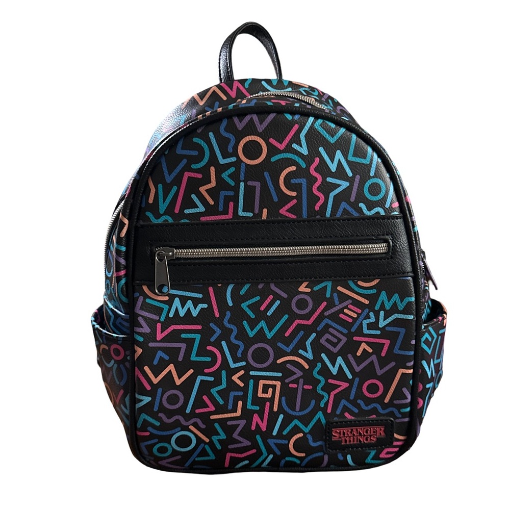 Stranger Things Mini Backpack Netflix Funko Geometric Print NWT